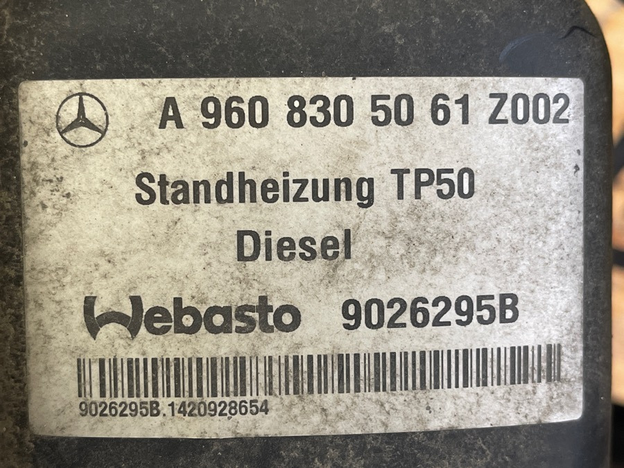 MERCEDES WATER HEATER A9608305061 - Cab and interior for Truck: picture 3 MERCEDES WATER HEATER A9608305061 - Cab and interior for Truck: picture 3