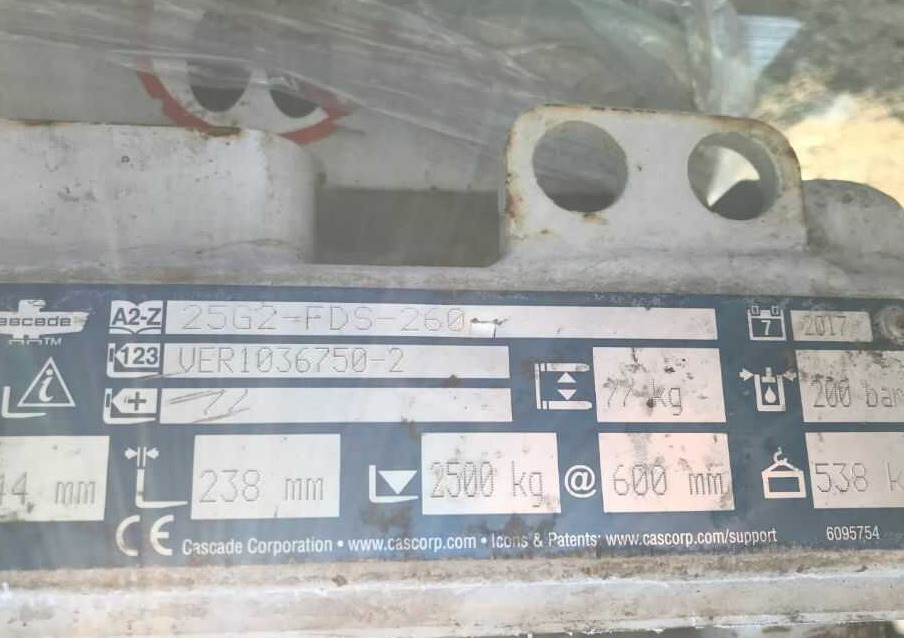 Cascade 25G2-FDS-260 - Forks for Forklift: picture 3 Cascade 25G2-FDS-260 - Forks for Forklift: picture 3