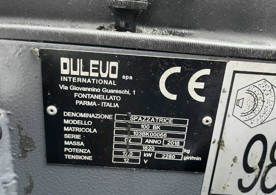 Dulevo 100BK - Industrial sweeper: picture 4 Dulevo 100BK - Industrial sweeper: picture 4