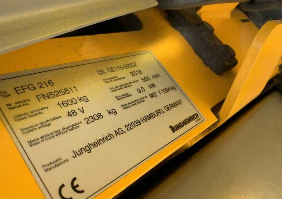 Jungheinrich EFG216 - Electric forklift: picture 4 Jungheinrich EFG216 - Electric forklift: picture 4