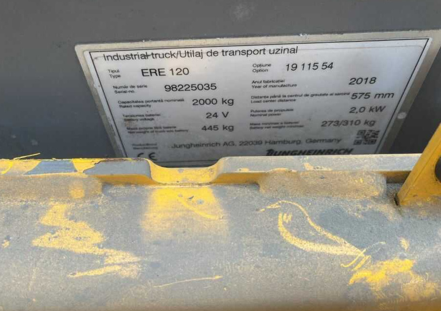 Jungheinrich ERE120 - Pallet truck: picture 4 Jungheinrich ERE120 - Pallet truck: picture 4