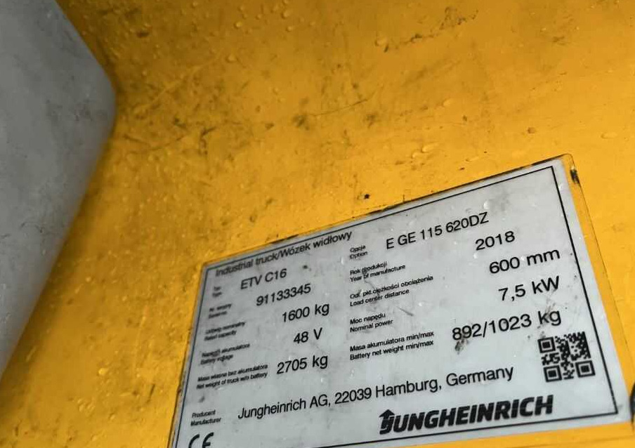 Jungheinrich ETVC16 - Reach truck: picture 4 Jungheinrich ETVC16 - Reach truck: picture 4