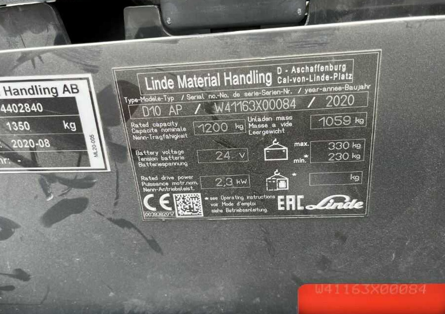 Linde D10AP - Stacker: picture 4 Linde D10AP - Stacker: picture 4