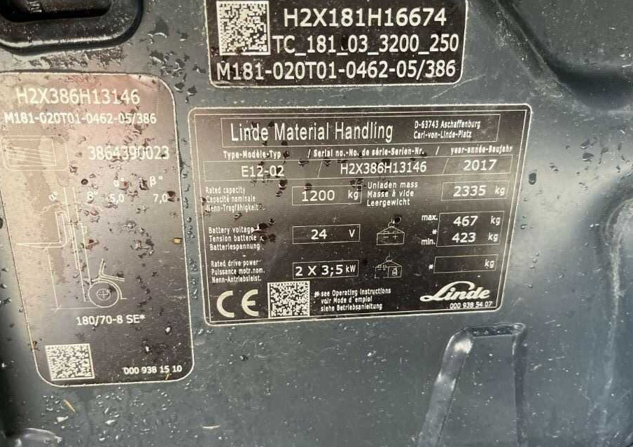 Linde E12-02 - Electric forklift: picture 4 Linde E12-02 - Electric forklift: picture 4