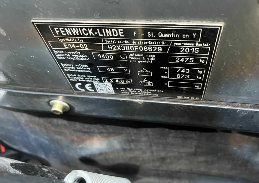 Linde E14-02 - Electric forklift: picture 4 Linde E14-02 - Electric forklift: picture 4