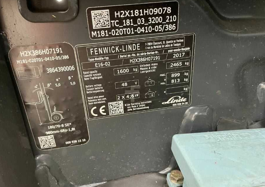 Linde E16-02 - Electric forklift: picture 4 Linde E16-02 - Electric forklift: picture 4