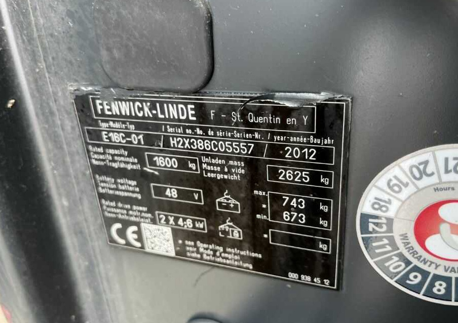 Linde E16C-01 - Electric forklift: picture 4 Linde E16C-01 - Electric forklift: picture 4