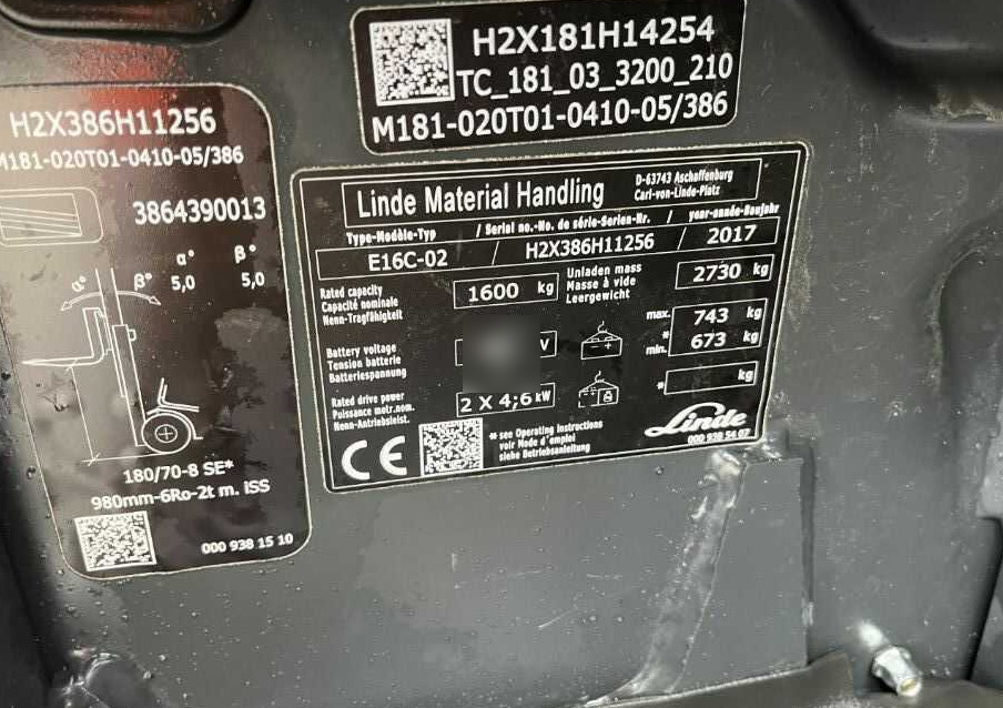 Linde E16C-02 - Electric forklift: picture 4 Linde E16C-02 - Electric forklift: picture 4