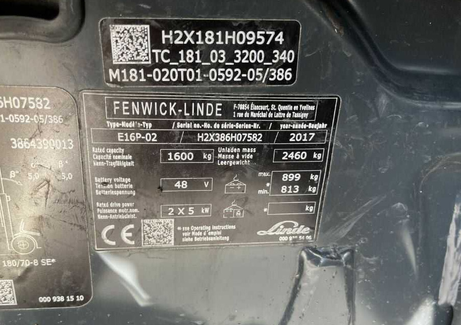 Linde E16P-02 - Electric forklift: picture 4 Linde E16P-02 - Electric forklift: picture 4