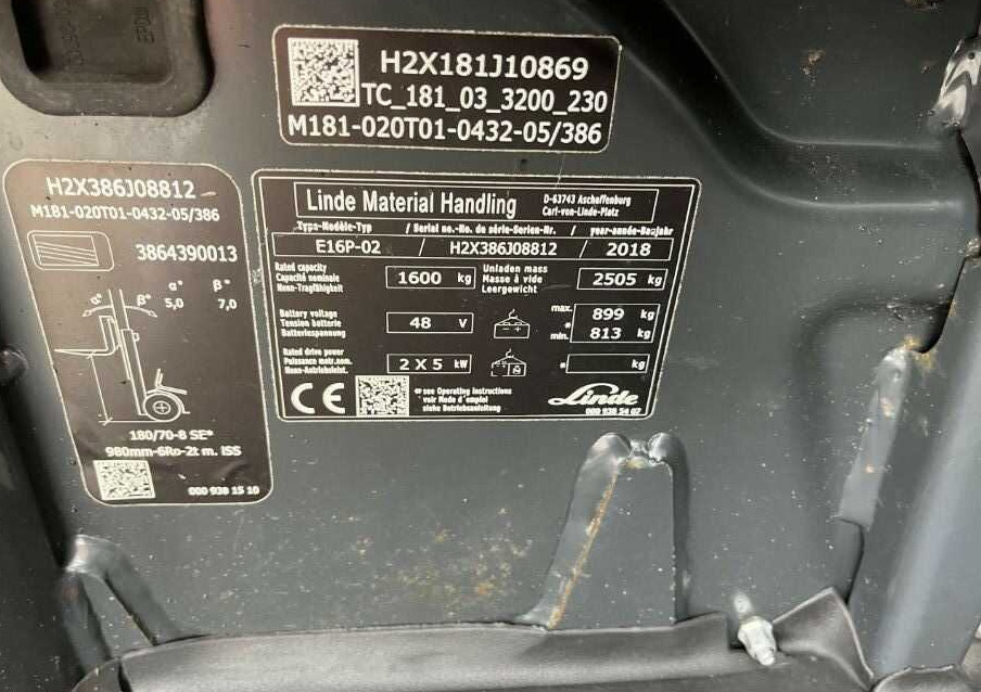 Linde E16P-02 - Electric forklift: picture 4 Linde E16P-02 - Electric forklift: picture 4