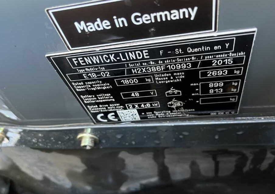 Linde E18-02 - Electric forklift: picture 4 Linde E18-02 - Electric forklift: picture 4