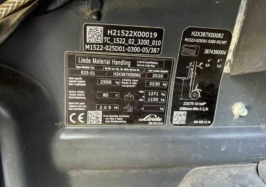 Linde E25-01 - Electric forklift: picture 4 Linde E25-01 - Electric forklift: picture 4