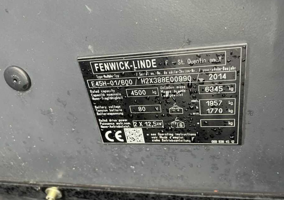 Linde E45H-01/600 - Electric forklift: picture 4 Linde E45H-01/600 - Electric forklift: picture 4