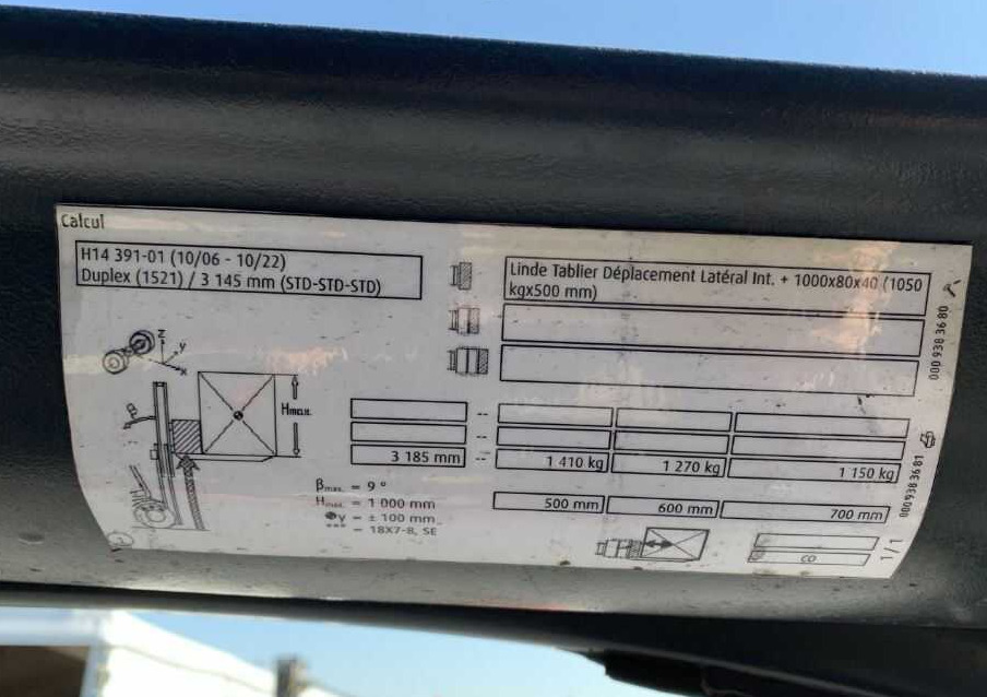 Linde H14T-01 - LPG forklift: picture 5 Linde H14T-01 - LPG forklift: picture 5