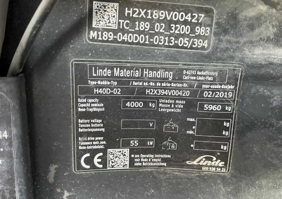 Linde H40D-01 - Diesel forklift: picture 3 Linde H40D-01 - Diesel forklift: picture 3