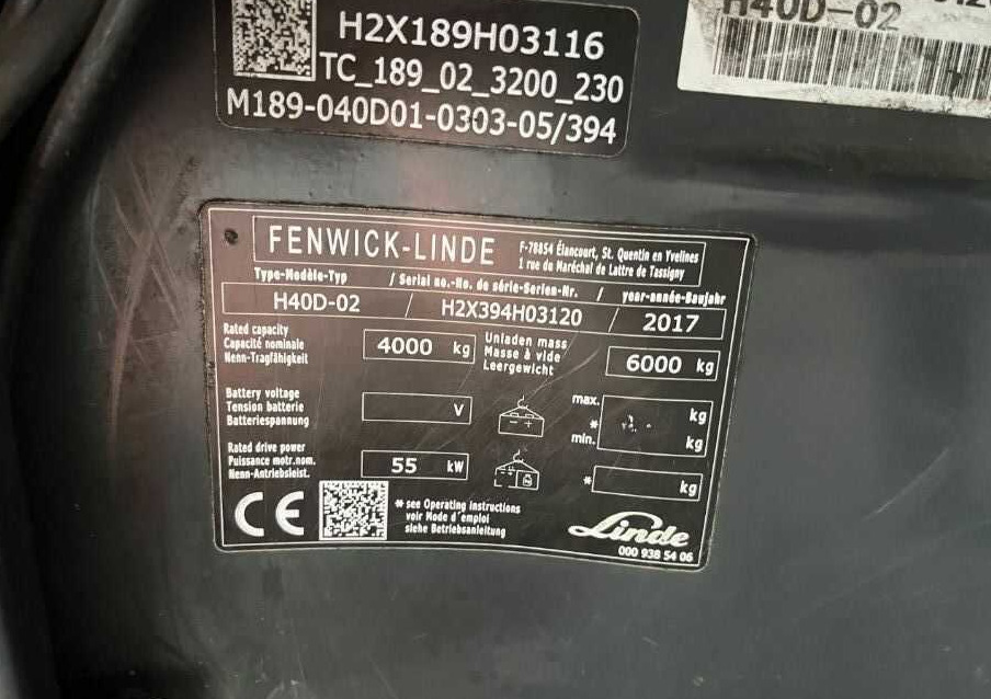 Linde H40D-02 - Diesel forklift: picture 4 Linde H40D-02 - Diesel forklift: picture 4