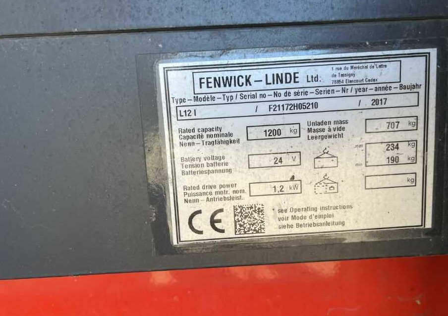 Linde L12L - Stacker: picture 2 Linde L12L - Stacker: picture 2