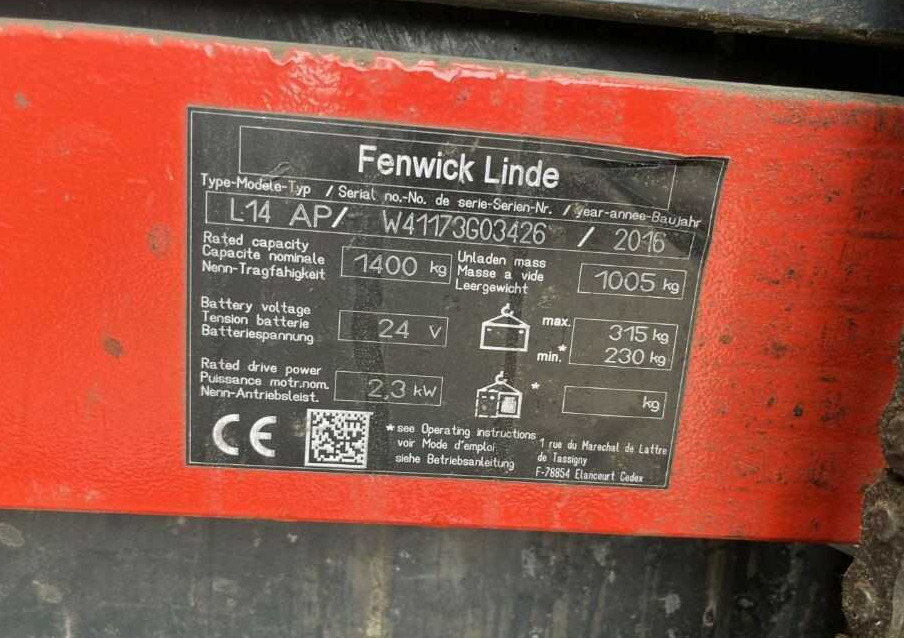 Linde L14lAP - Stacker: picture 4 Linde L14lAP - Stacker: picture 4