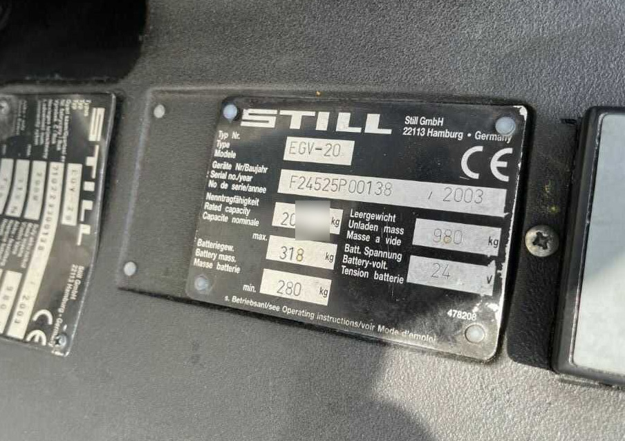 Still EGV20 - Stacker: picture 5 Still EGV20 - Stacker: picture 5