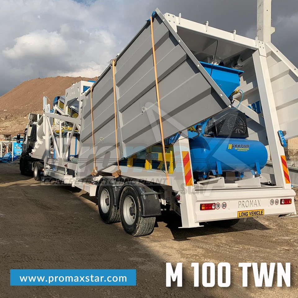 PROMAX MOBILE CONCRETE BATCHING PLANT M100-TWN (100m3/h) - Concrete plant: picture 4 PROMAX MOBILE CONCRETE BATCHING PLANT M100-TWN (100m3/h) - Concrete plant: picture 4
