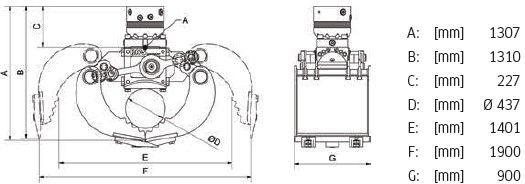 New Grapple DMS SG22090 inkl. Rotator Sortiergreifer / NEU: picture 11