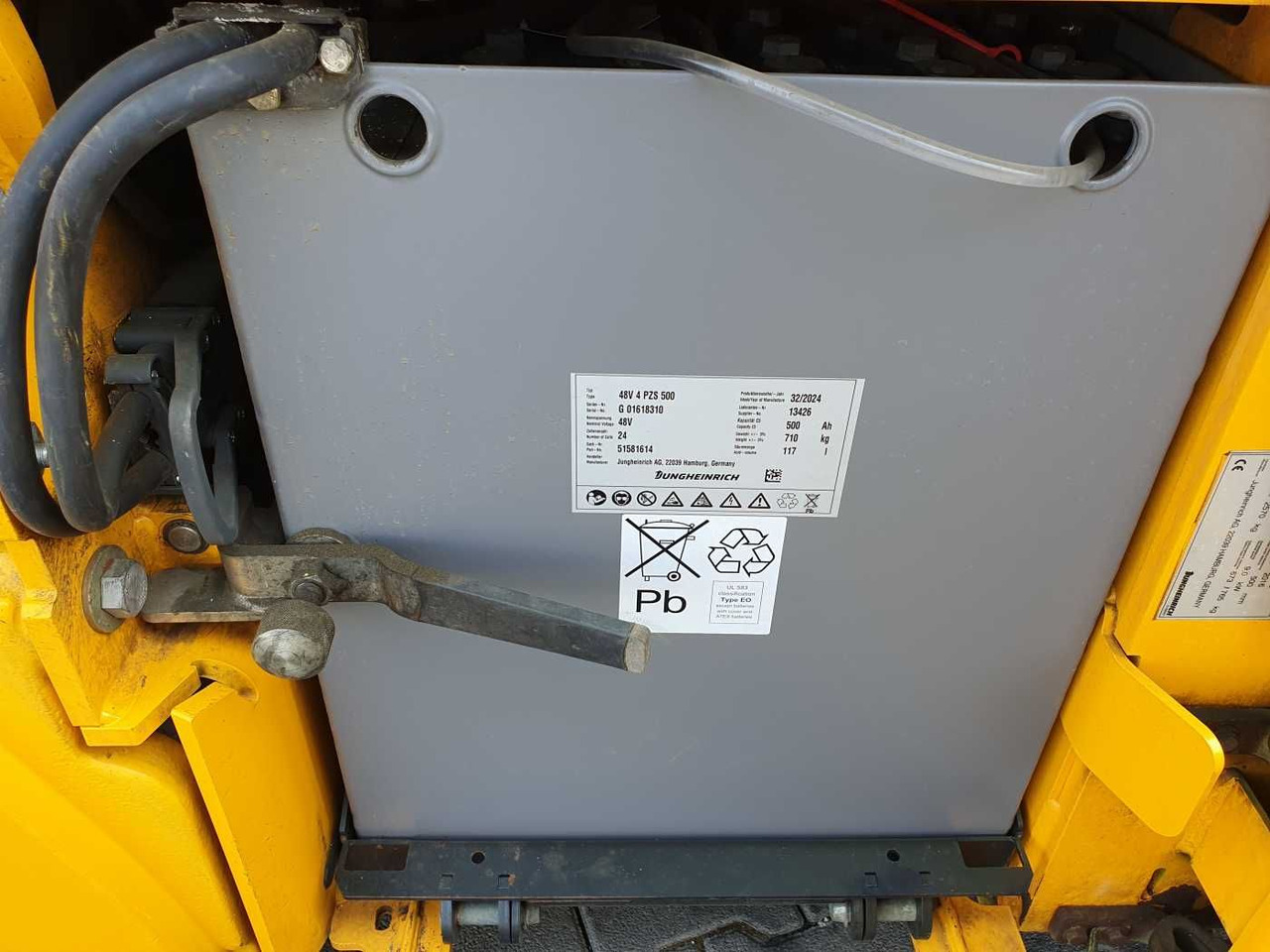 Electric forklift Jungheinrich EFG 215 / Triplex: 4.25m! / SS / 4.166h / 2024: picture 11
