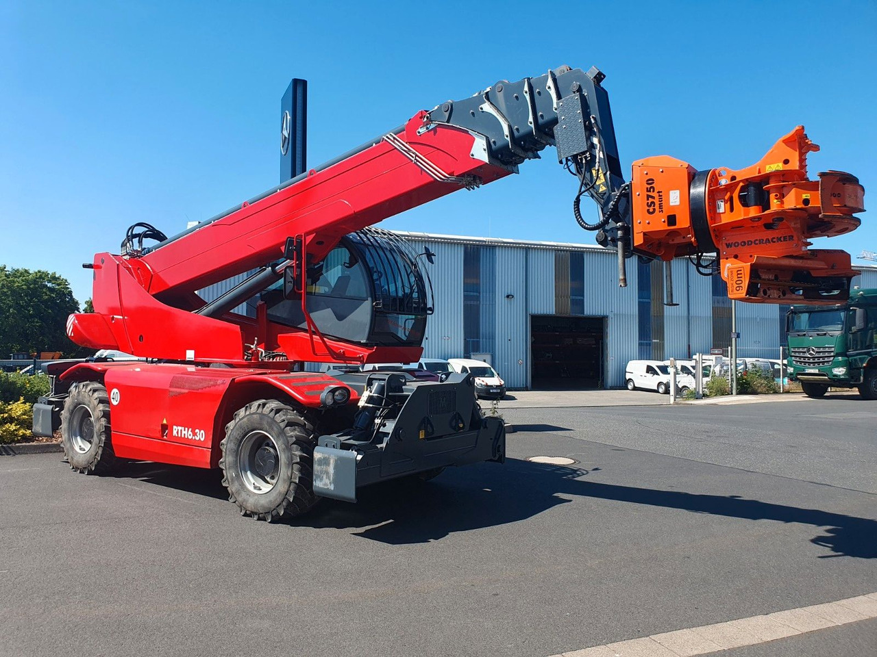 Telescopic handler Magni RTH 6.30 SH / Fällkran / nur 1.340h / 2021: picture 8