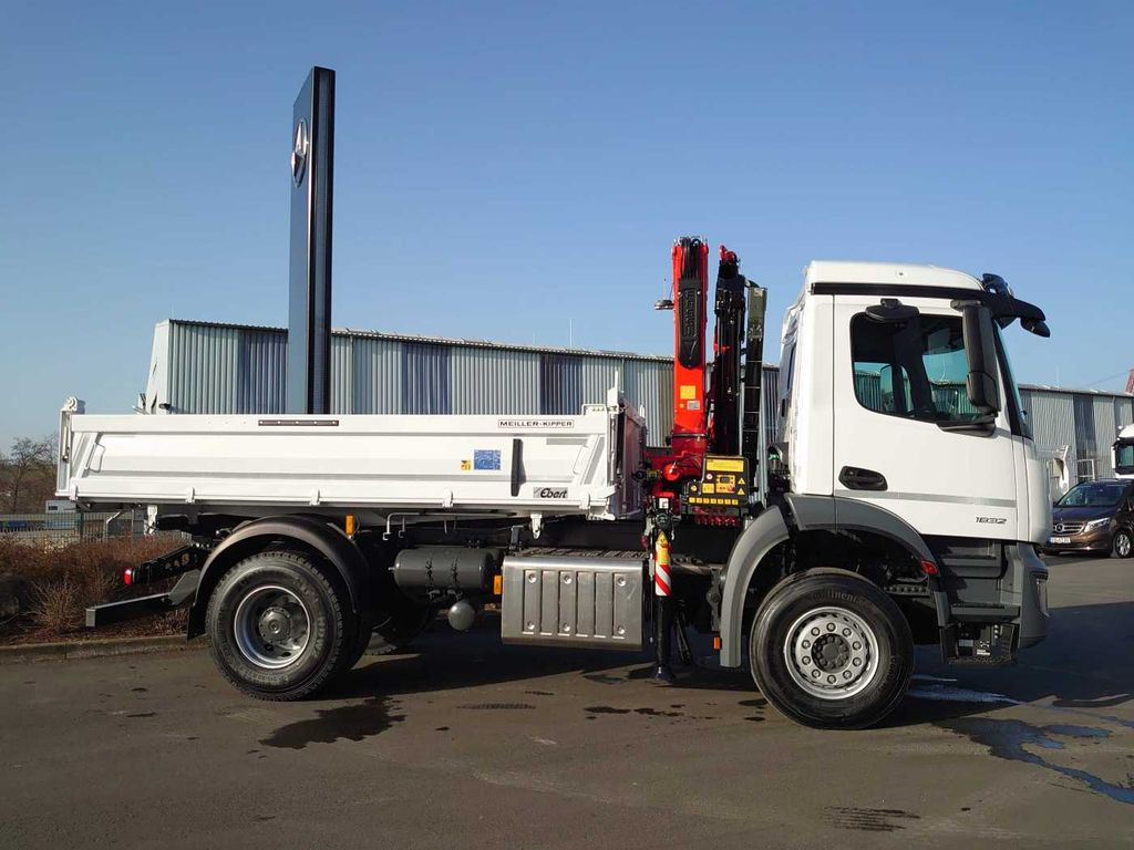 New Tipper, Crane truck Mercedes-Benz Arocs 1832 KK 4x2 Kipper+Kran Fassi F120+Funk: picture 6