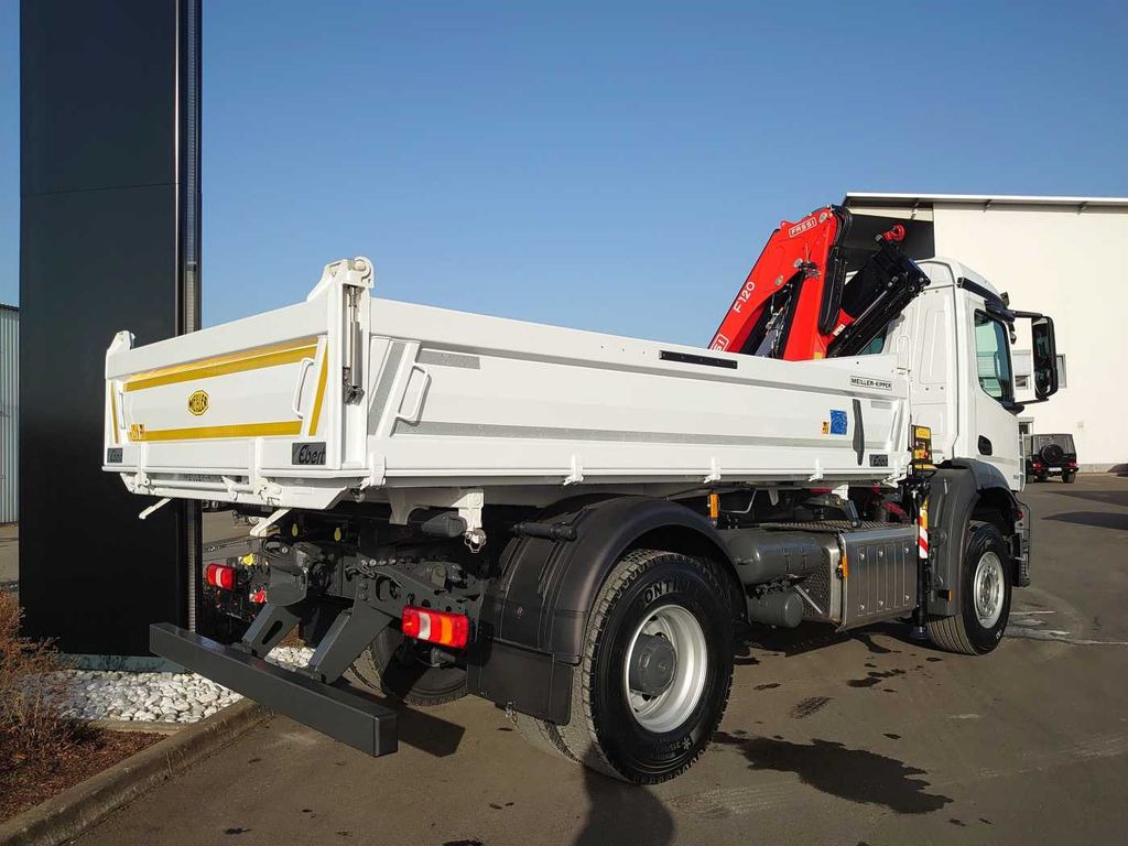 New Tipper, Crane truck Mercedes-Benz Arocs 1832 KK 4x2 Kipper+Kran Fassi F120+Funk: picture 8