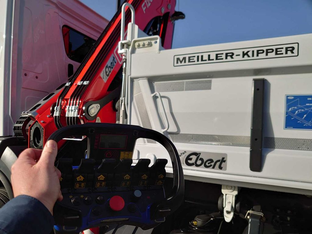 New Tipper, Crane truck Mercedes-Benz Arocs 1832 KK 4x2 Kipper+Kran Fassi F120+Funk: picture 12