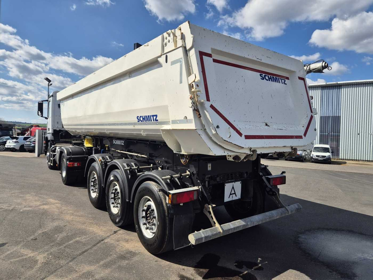Tipper semi-trailer Schmitz Cargobull SKI 24 SL 7.2 SGF S3 Liftachse Plane 26m³: picture 8