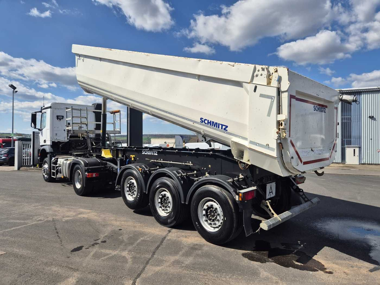 Tipper semi-trailer Schmitz Cargobull SKI 24 SL 7.2 SGF S3 Liftachse Plane 26m³: picture 10