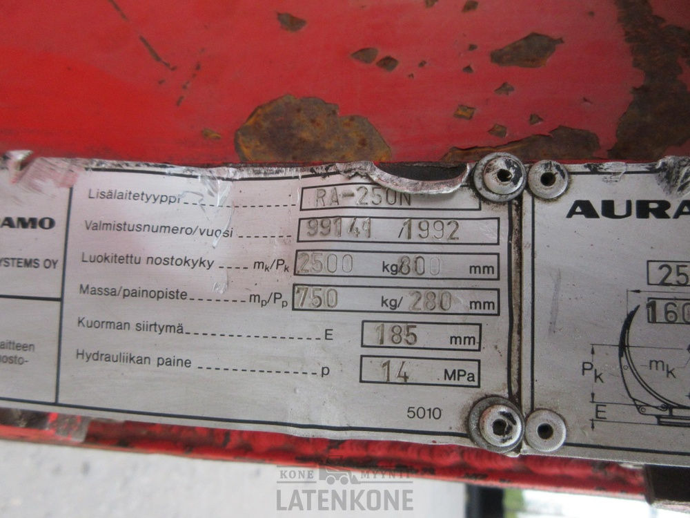 Clamp for Construction machinery Auramo RA-250N Trukin rullapihti: picture 13