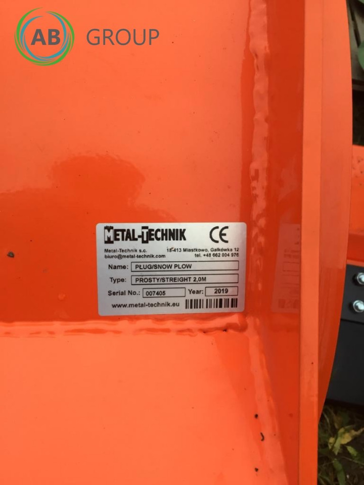 Metal-Technik straight snow plow 2m - Snow plough for Agricultural machinery: picture 5 Metal-Technik straight snow plow 2m - Snow plough for Agricultural machinery: picture 5