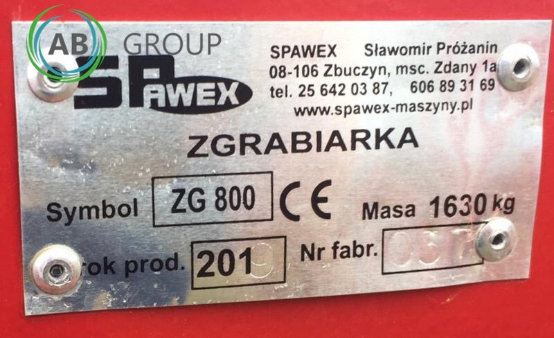 Spawex KREISELSCHWADER TAJFUN ZG-800 / ROTORY RAKE - Tedder/ Rake: picture 2 Spawex KREISELSCHWADER TAJFUN ZG-800 / ROTORY RAKE - Tedder/ Rake: picture 2