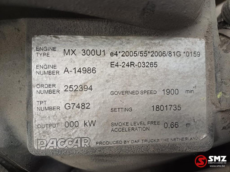 DAF Occ motor MX300KW DAF - Engine for Truck: picture 5 DAF Occ motor MX300KW DAF - Engine for Truck: picture 5