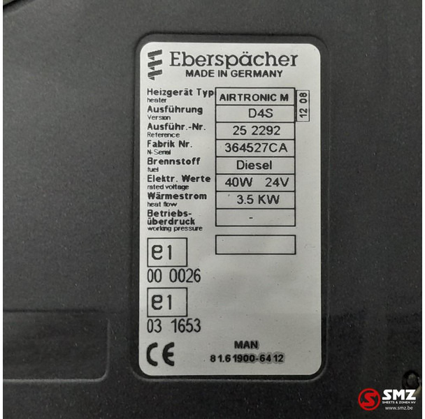 MAN Occ standverwarming Airtronic M D4S MAN - Heating/ Ventilation for Truck: picture 5 MAN Occ standverwarming Airtronic M D4S MAN - Heating/ Ventilation for Truck: picture 5