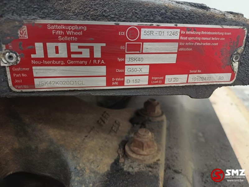 Fifth wheel coupling for Truck jost Occ koppelschotel + montageplaat JSK42K JOST: picture 6