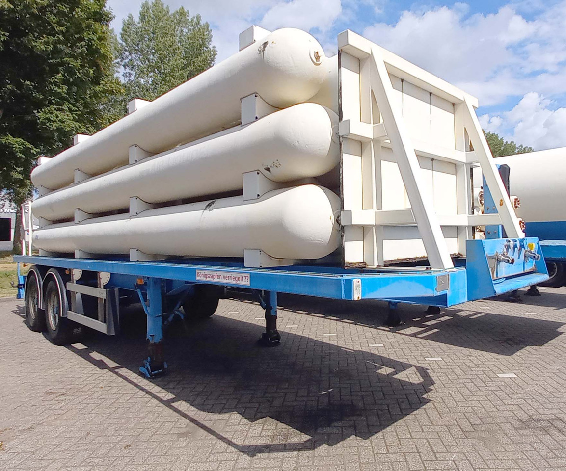 Tank semi-trailer Burg hydrogen, helium, He, H2, CNG, methane Highpressure gas vessels: picture 1