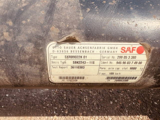 SAF Schijfremmen - Axle and parts for Truck: picture 2 SAF Schijfremmen - Axle and parts for Truck: picture 2