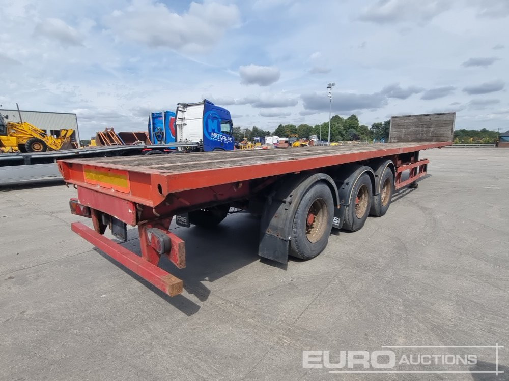 2001 M & G Trailers Tri Axle Flatbed Trailer, Rear Lift Axle, Twist Locks - Dropside/ Flatbed semi-trailer: picture 5 2001 M & G Trailers Tri Axle Flatbed Trailer, Rear Lift Axle, Twist Locks - Dropside/ Flatbed semi-trailer: picture 5
