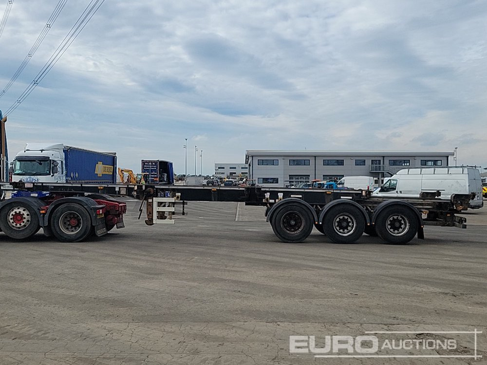 2013 Cartwright Tri Axle Skeleton Trailer, Twist & Lock - Dropside/ Flatbed semi-trailer: picture 2 2013 Cartwright Tri Axle Skeleton Trailer, Twist & Lock - Dropside/ Flatbed semi-trailer: picture 2