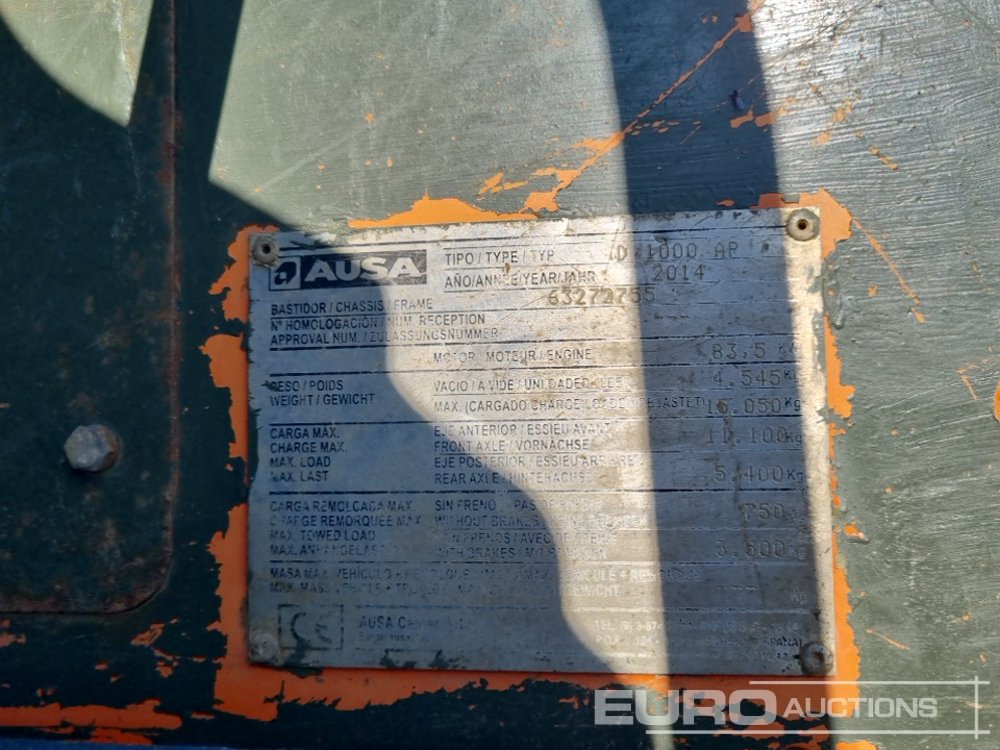 Mini dumper 2014 Ausa D1000 AP: picture 37