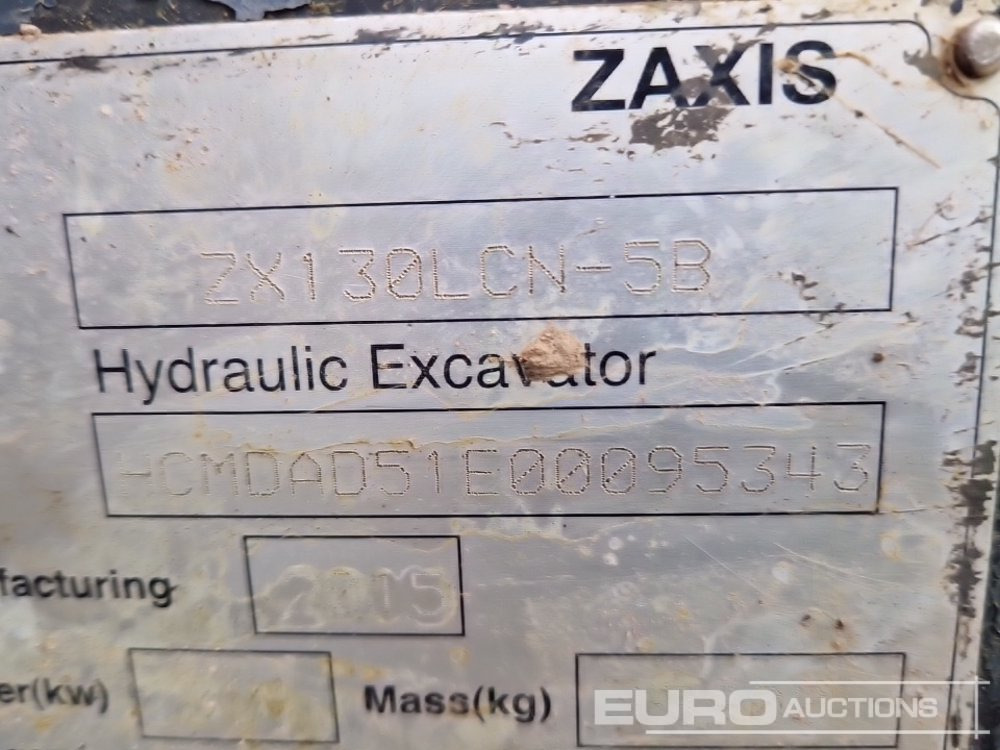 Crawler excavator 2015 Hitachi ZX130LCN-5B: picture 46