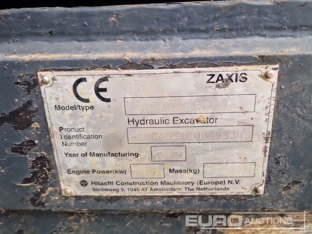 Crawler excavator 2015 Hitachi ZX130LCN-5B: picture 45