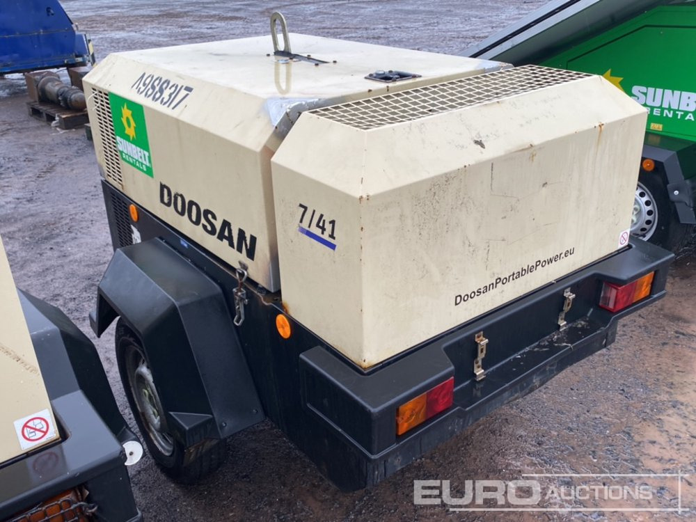 2018 Doosan 741 - Air compressor: picture 2 2018 Doosan 741 - Air compressor: picture 2