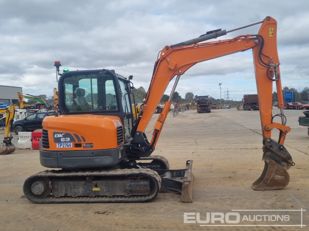 Mini excavator 2021 Doosan DX63-3: picture 6
