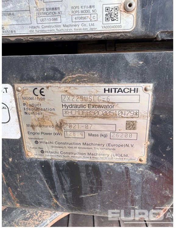 Crawler excavator 2021 Hitachi ZX225USLC-6: picture 6