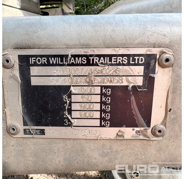2021 Ifor Williams TT3017 - Plant trailer: picture 3 2021 Ifor Williams TT3017 - Plant trailer: picture 3