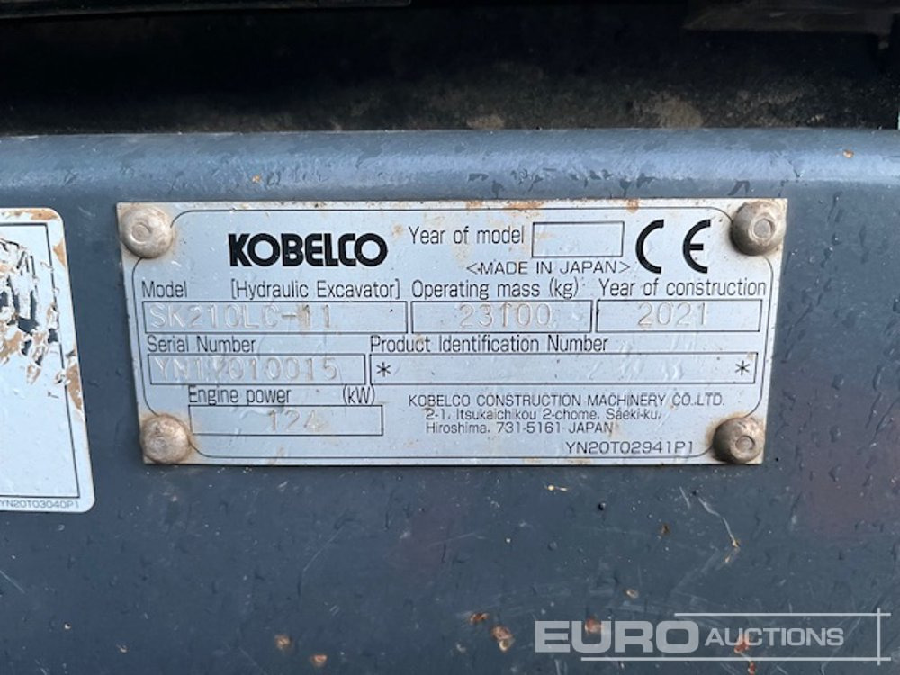2021 Kobelco SK210LC-11 - Crawler excavator: picture 4 2021 Kobelco SK210LC-11 - Crawler excavator: picture 4
